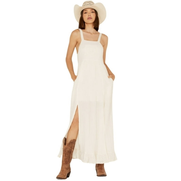 Cleo + Wolf Dresses & Skirts - Cleo + Wolf Women's Textured Western Maxi Dress size M